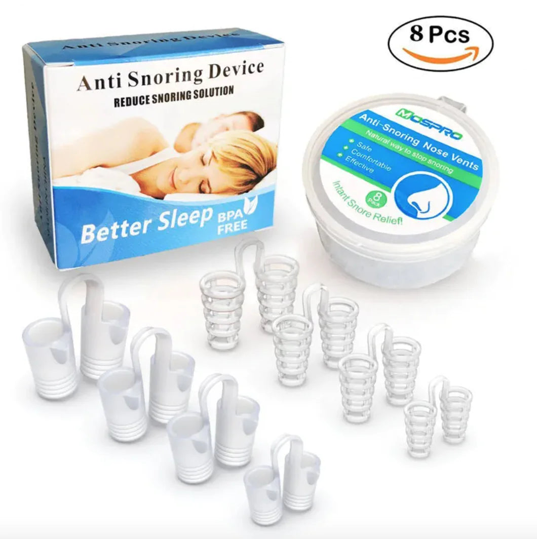 Clip Antirronquidos de Silicona - Con Estuche Portatil