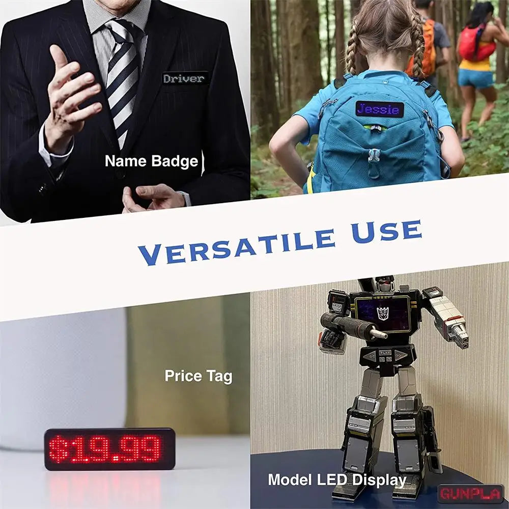 Cartel LED Bluetooth Recargable | Programé Mensajes desde su Celular