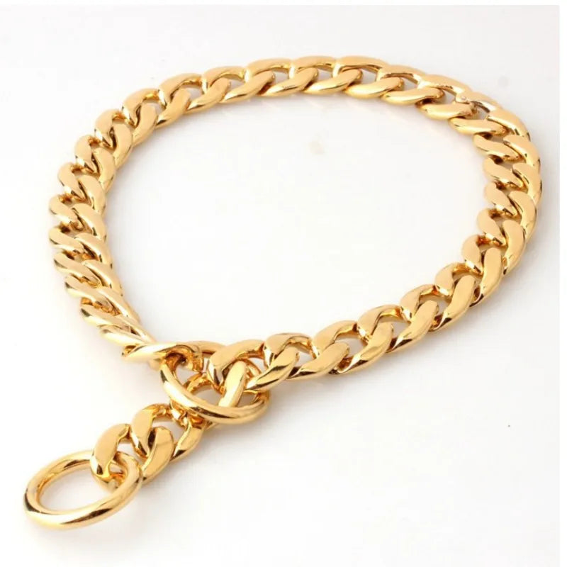 Collar de Lujo Dorado para Perros | Estilo Callejero con Clase