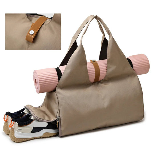 Bolso Deportivo 3 en 1 | Compartimento para Zapatillas y Esterilla de Yoga