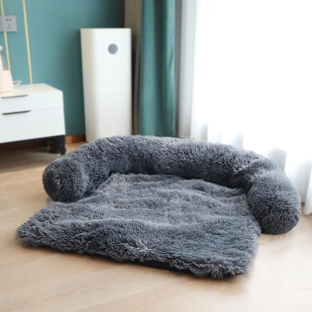 Cama Antiestrés de Peluche para Mascotas | Ultra Suave y Lavable