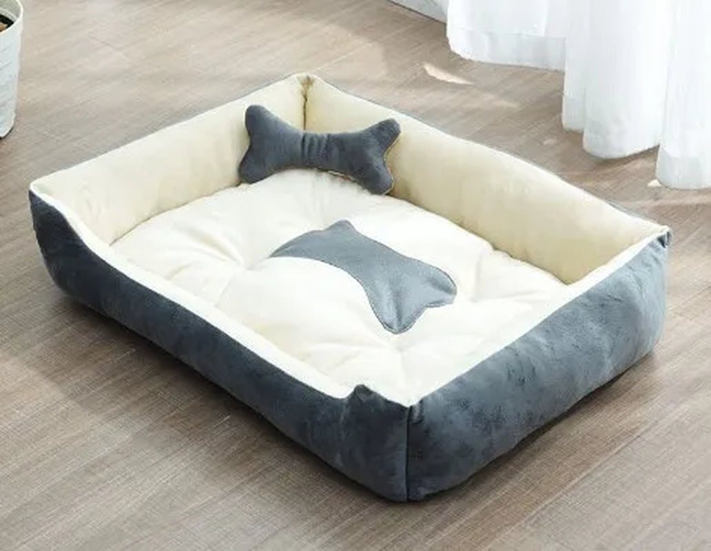 Cama Antiestrés de Peluche para Mascotas | Ultra Suave y Lavable