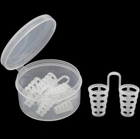 Clip Antirronquidos de Silicona - Con Estuche Portatil