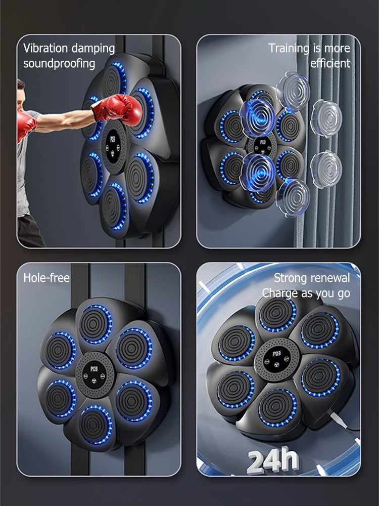 Maquina de Boxeo con Bluetooth | Entrena desde Casa con Ritmo y Potencia