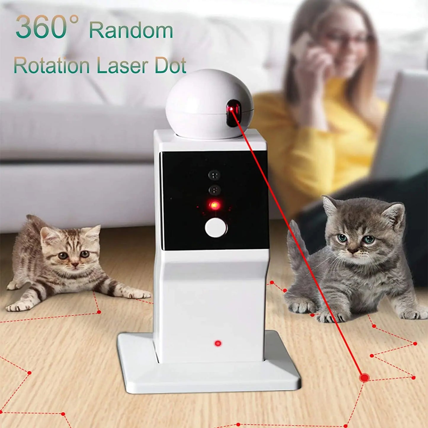 Juguete Laser Automático para Gatos | Diversión Inteligente sin Fin