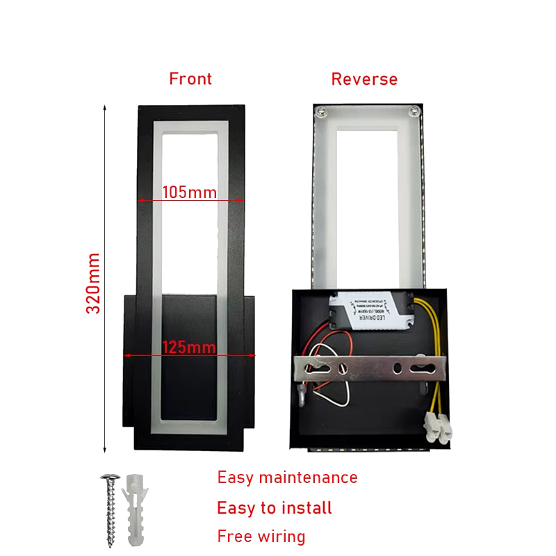 Lampara de Pared Minimalista LED - Estilo Moderno