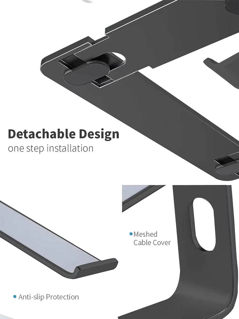Soporte Ergonómico de Aluminio | Notebook, MacBook, PC Portatil