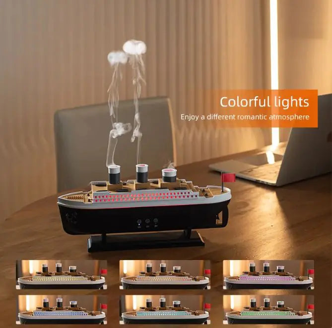 Humificador Titanic con Luces LED - Vapor Decorativo