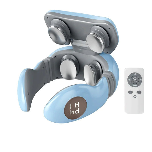 Masajeador Cervical Inalámbrico con Calor y Pulsos Inteligente