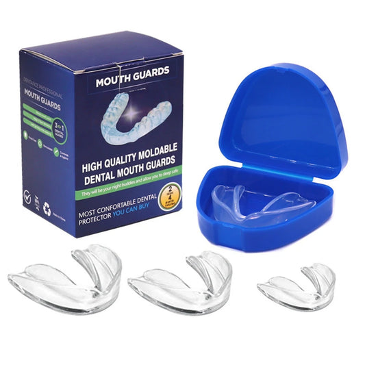 Protectores Bucales Nocturnos | Pack x4 con Estuche | Anti bruxismo y Relajación Nocturna 