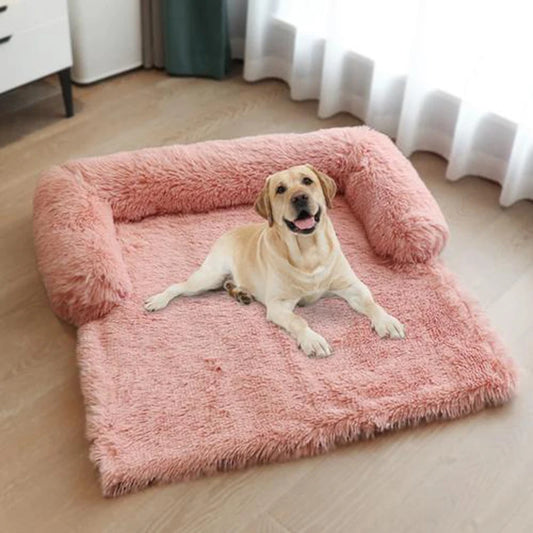 Cama Antiestrés de Peluche para Mascotas | Ultra Suave y Lavable 