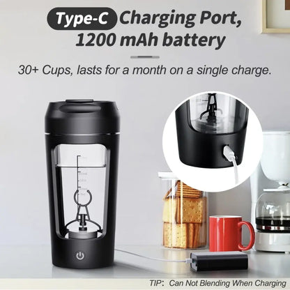Botella Mezcladora Automática USB - Sharker Eléctrico Portátil