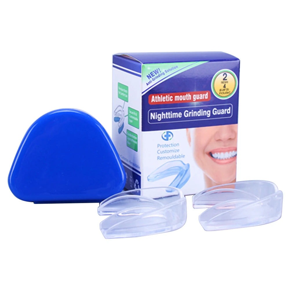 Protectores Bucales Nocturnos | Pack x4 con Estuche | Anti bruxismo y Relajación Nocturna 