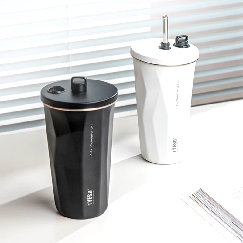 Botella Térmica de 600ml con Sorbete | Acero Inoxidable, Ideal para Cafe y Agua