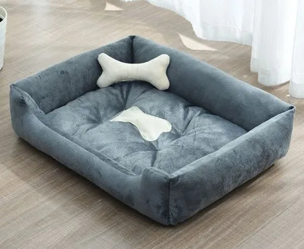 Cama Antiestrés de Peluche para Mascotas | Ultra Suave y Lavable 