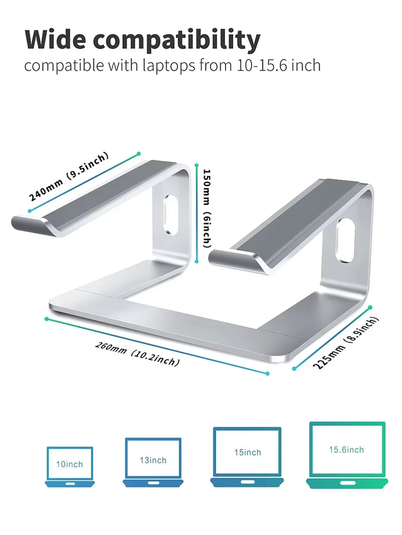 Soporte Ergonómico de Aluminio | Notebook, MacBook, PC Portatil 