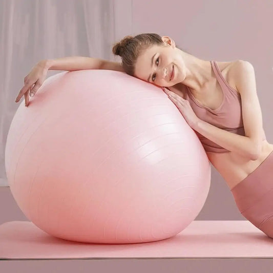 Pelota de Yoga Antideslizante | 75cm con Bomba Incluida | Yoga, Pilates, Rehabilitación  