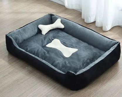 Cama Antiestrés de Peluche para Mascotas | Ultra Suave y Lavable 