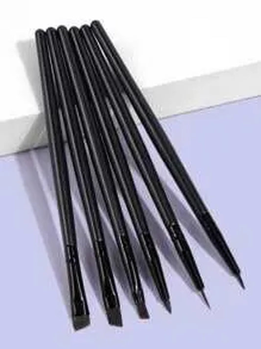 Kit de Brochas para Ojos | 6 Pinceles de Precisión para Sombra y Delineado 