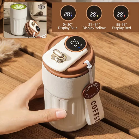 Termo Inteligente con Pantalla LED | Acero Inoxidable 450ml 