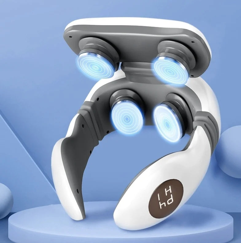 Masajeador Cervical Inalámbrico con Calor y Pulsos Inteligente