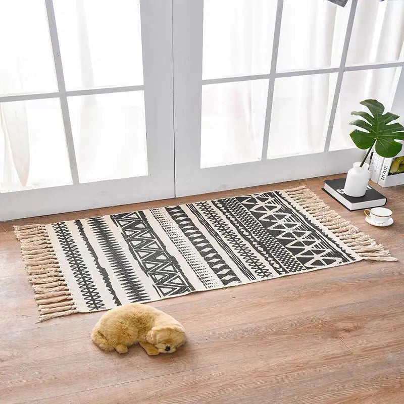 Alfombra estilo Nórdico - Lino y Algodón