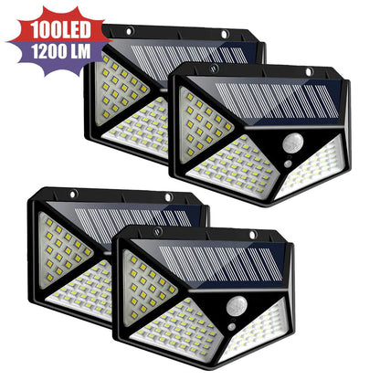 Luz Solar LED para Exteriores con Sensor de Movimiento - 100 LED