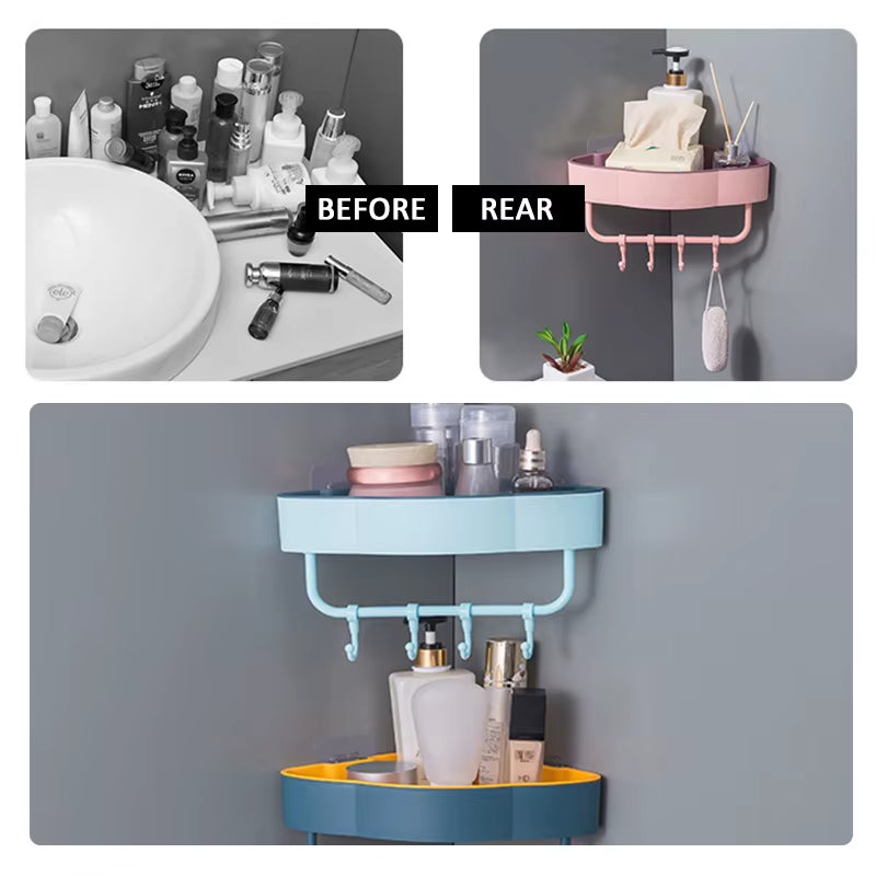 Estante Esquina para Baño - Sin Taladro 