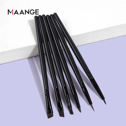 Kit de Brochas para Ojos | 6 Pinceles de Precisión para Sombra y Delineado 