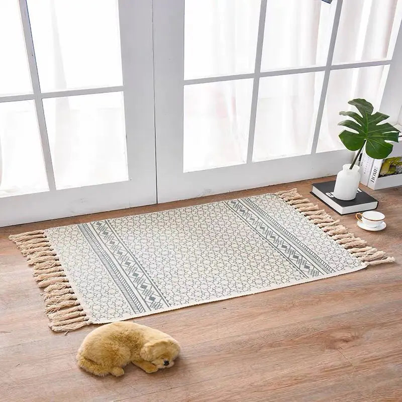 Alfombra estilo Nórdico - Lino y Algodón