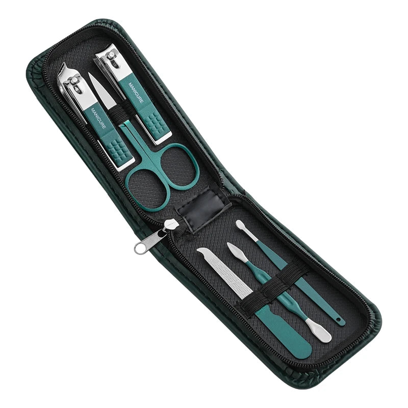 Set Profesional de Manicura y Pedicura | 6 Piezas Portátiles en Estuche Compacto 