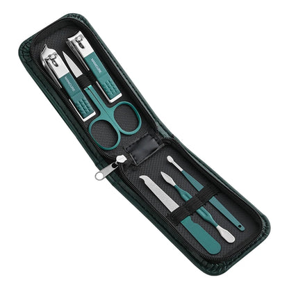 Set Profesional de Manicura y Pedicura | 6 Piezas Portátiles en Estuche Compacto 