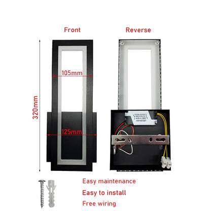 Lampara de Pared Minimalista LED - Estilo Moderno