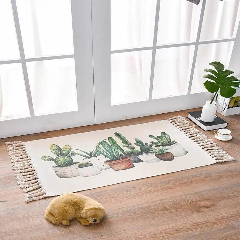 Alfombra estilo Nórdico - Lino y Algodón