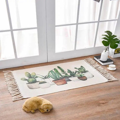 Alfombra estilo Nórdico - Lino y Algodón